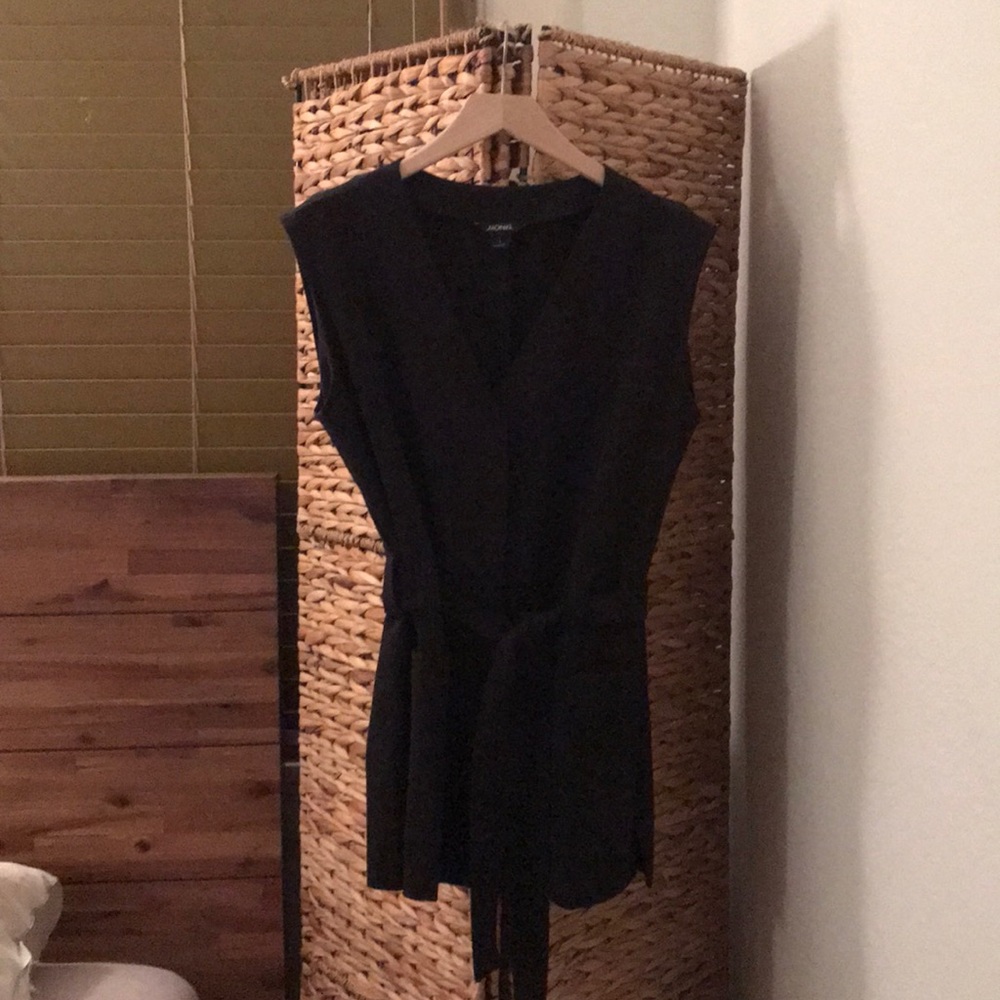 Monki black vest top